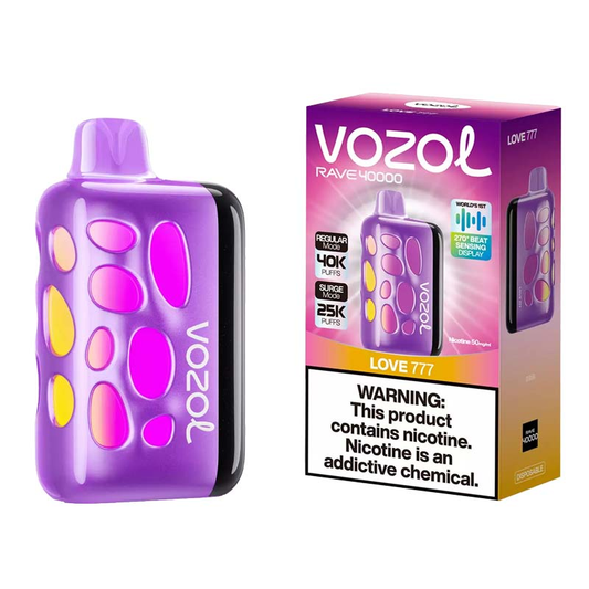 Vozol RAVE 40000 Puffs, 40K Puffs,5% 