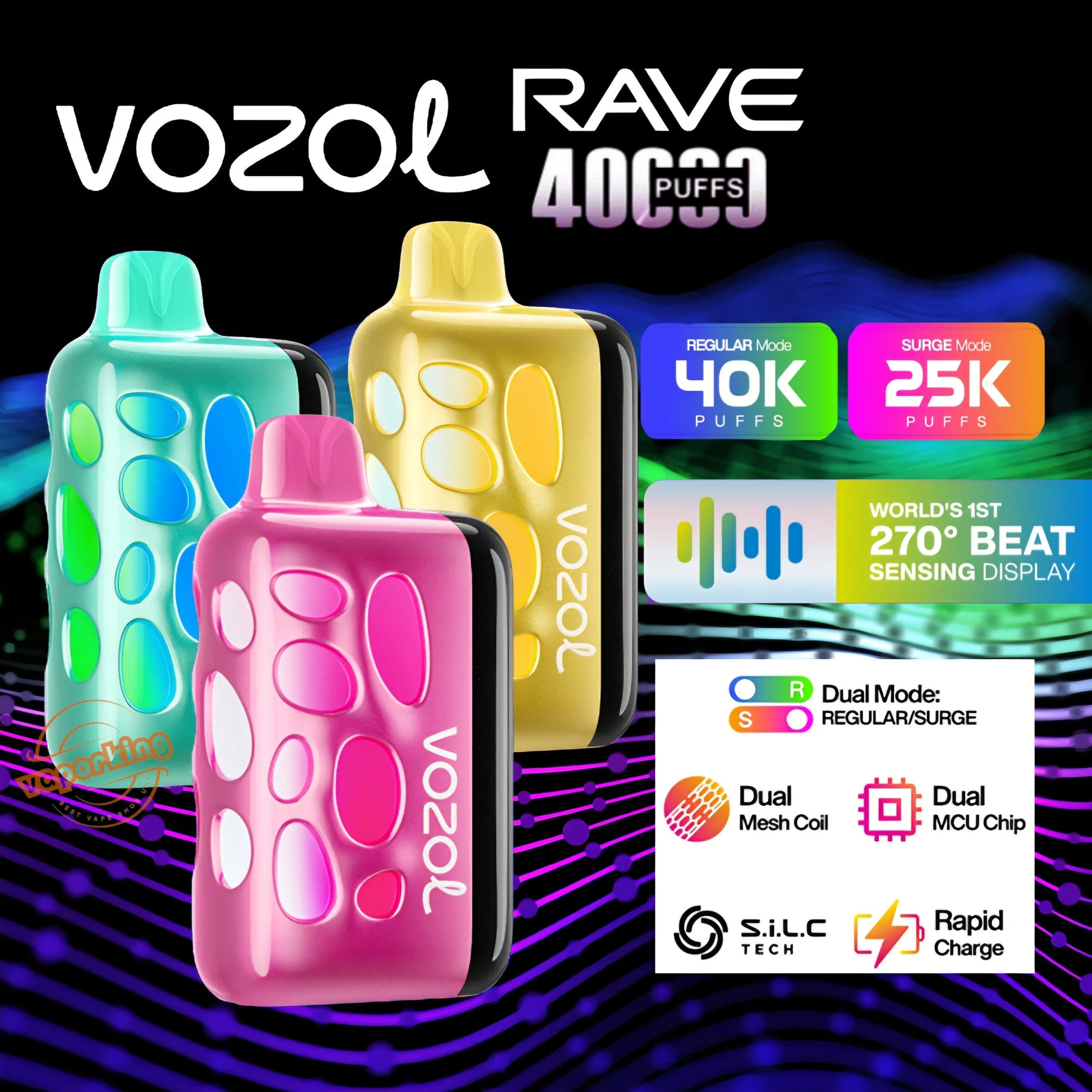 Vozol RAVE 40K Puffs