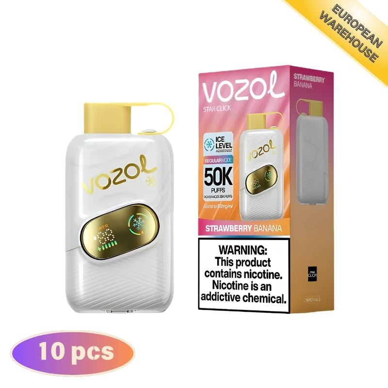 Vozol Star Click 50000 50K Puffs, 5% Disposable Vape（10 pcs）