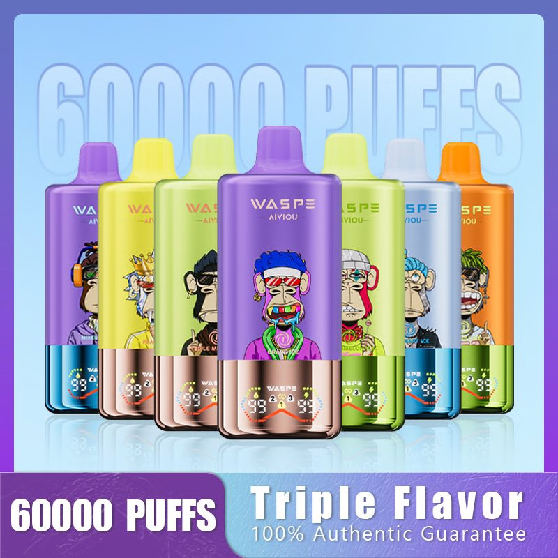 WASPE 3in1, 60000 Puffs, Disposable Vape，EU warehouse