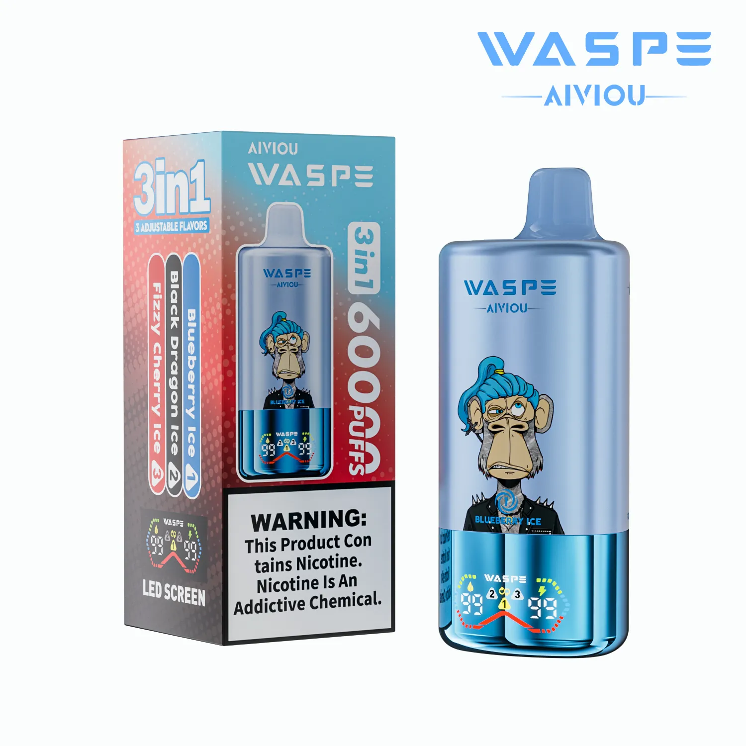 WASPE 60K 3in1, 60000 Puffs, Disposable Vape06