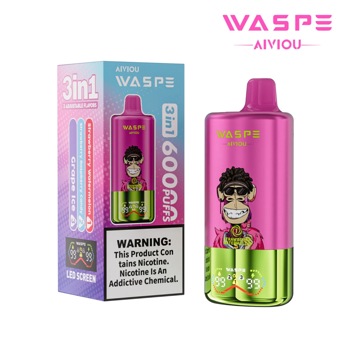 WASPE 60K 3in1, 60000 Puffs, Disposable Vape 08