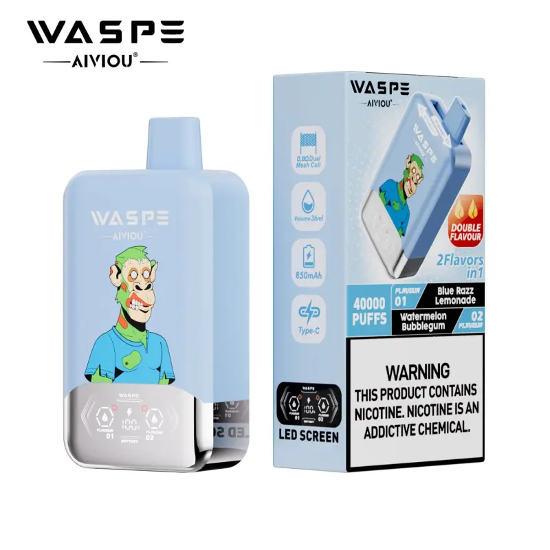 WASPE Double Flavor 2IN1, 40000 Puffs, 40K , Disposable Vape 03