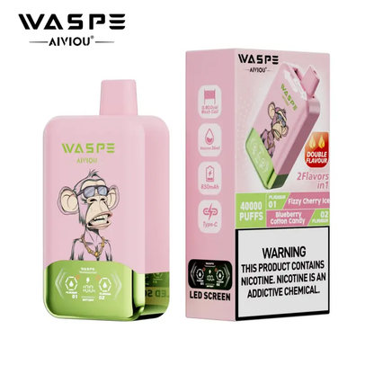 WASPE Double Flavor 2IN1, 40000 Puffs, 40K , Disposable Vape 04