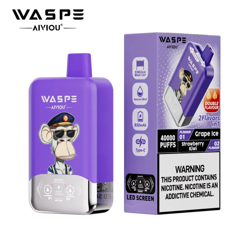 WASPE Double Flavor 2IN1, 40000 Puffs, 40K , Disposable Vape 06