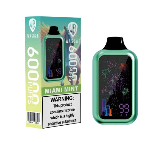 Wasbar 60000 60K Puffs, Disposable Vape