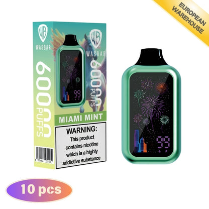 Wasbar 60000 60K Puffs, 2% Disposable Vape（10 pcs）