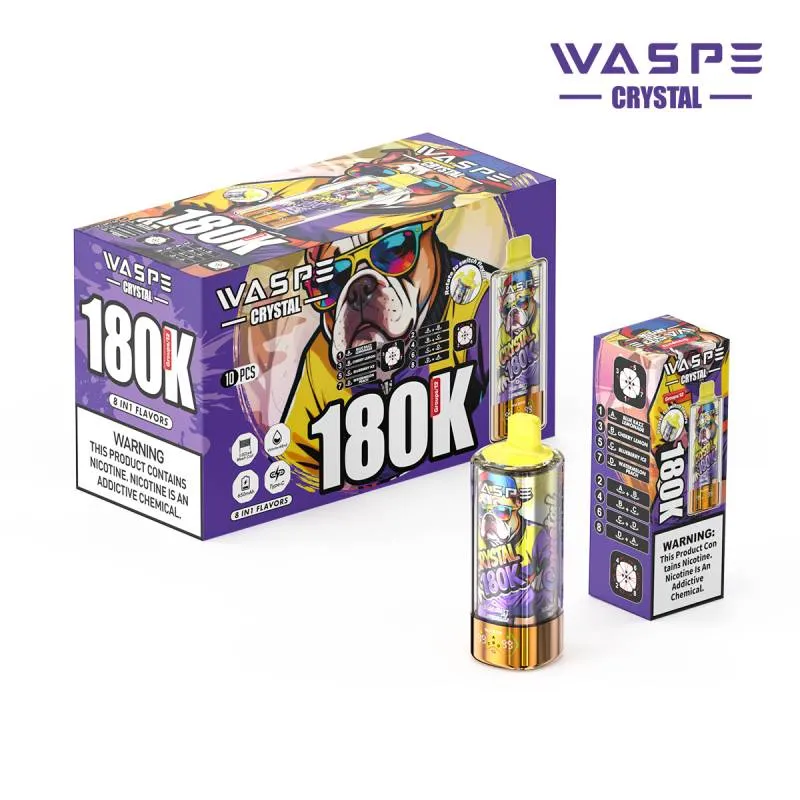 Waspe Crystal 180K Puffs, 8in1