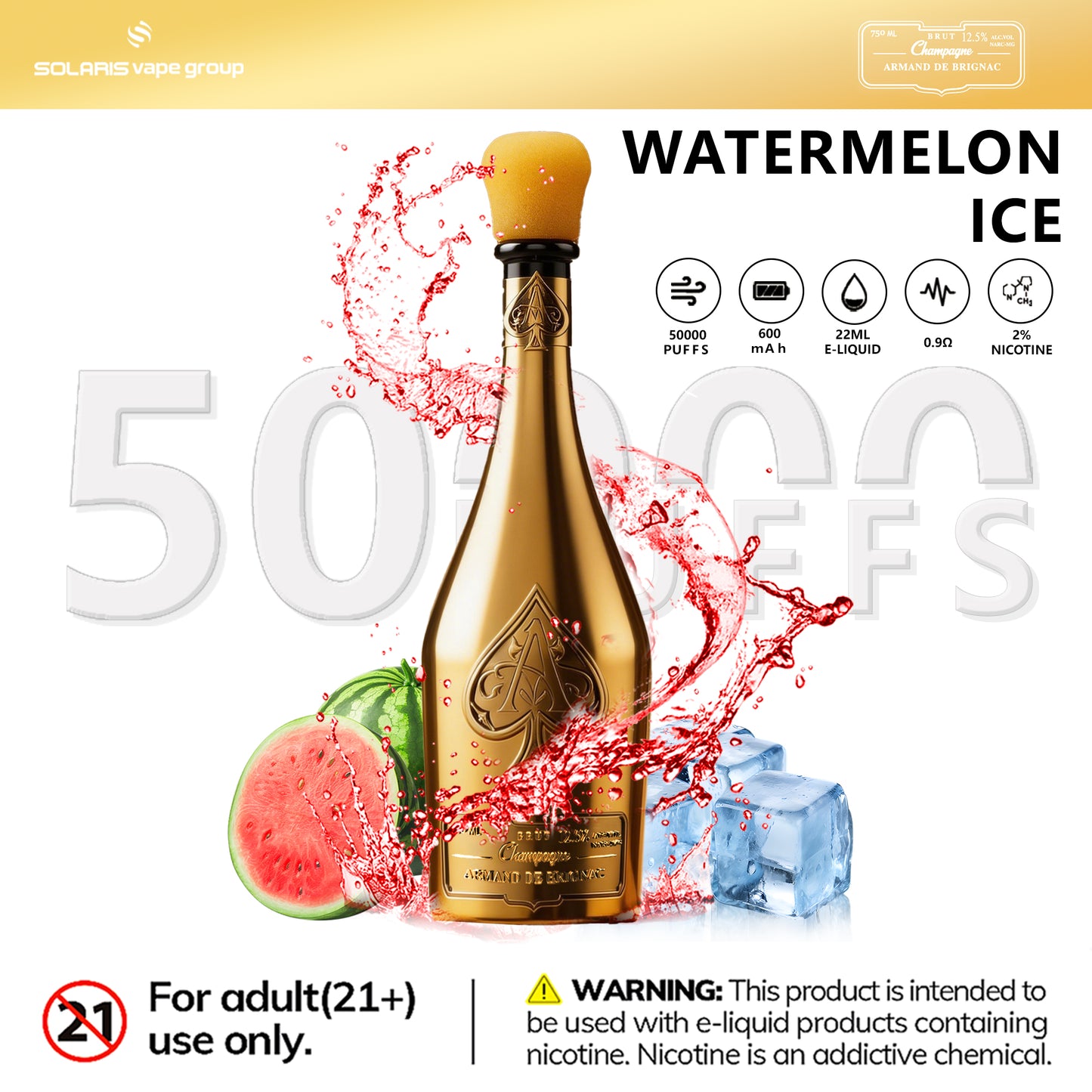 champagne vape 50K ARMAND DE BRIGNAC 50000 Puffs 024