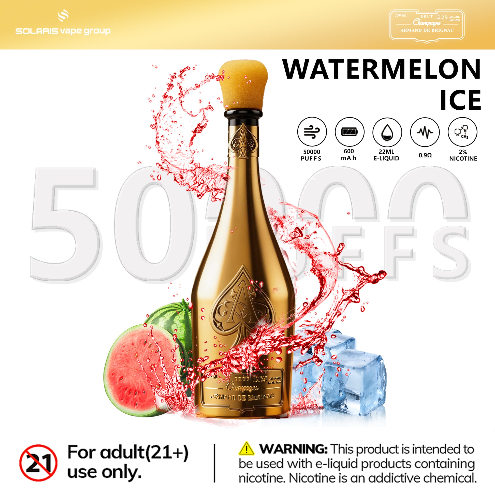 champagne vape 50K ARMAND DE BRIGNAC 50000 Puffs 024