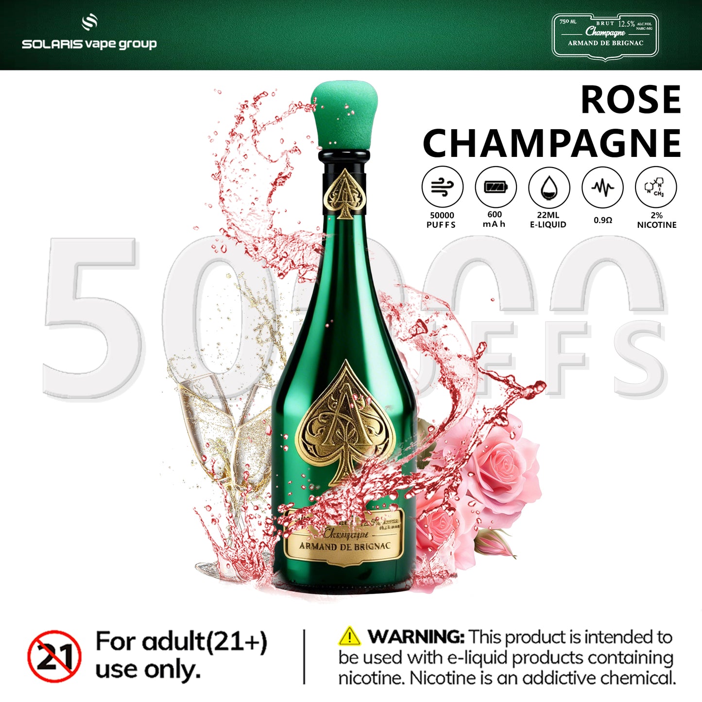 champagne vape 50K ARMAND DE BRIGNAC 50000 Puffs 022