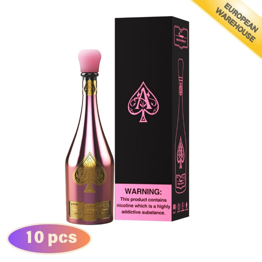 SOLARIS Champagne ARMAND DE BRIGNAC 50000 50K Puffs ACE of Spades, Disposable Vape  (10 pcs)