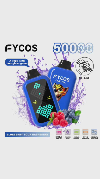 FYCOS Player 50K Puffs, Disposable Vape ( MOQ : 10pcs / Pack )