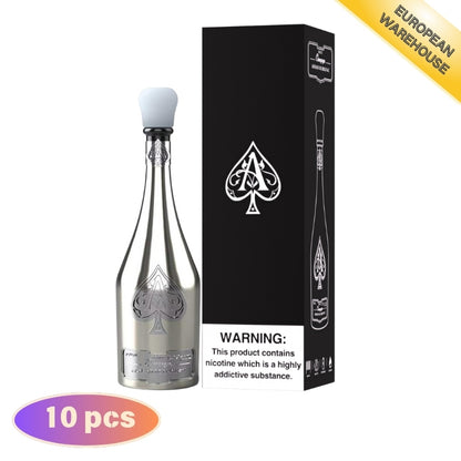 SOLARIS Champagne ARMAND DE BRIGNAC 50000 50K Puffs ACE of Spades, Disposable Vape  (10 pcs)